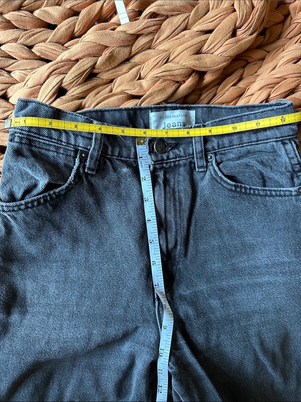 Reformation Black Washed Star Jeans - Picture 4 of 6